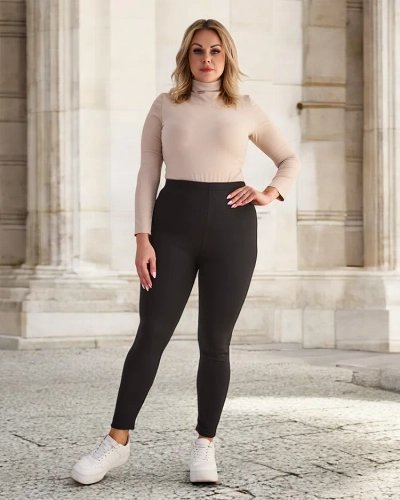 Royalfashion Женские утепленные брюки-треггинсы PLUS SIZE
