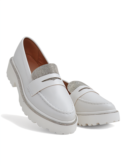 Royalfashion Women's moccasins with rhinestones Vinness