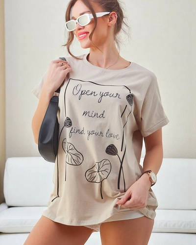 Royalfashion Women's cotton t-shirt with an interesting print
