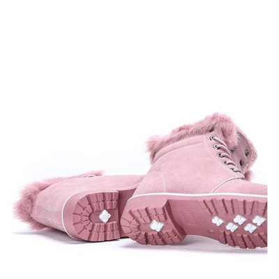 OUTLET Pink warm hiking boots Catalina - Footwear