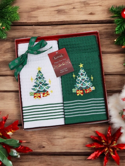 Royalfashion Brīvdienas dvielīšu komplekts Laimīgu Jauno Gadu