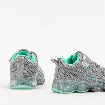 Детские кроссовки Astra серые синтетические спортивные летние