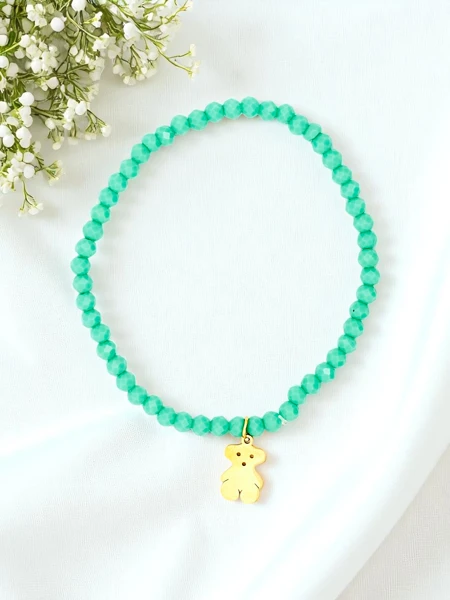 Royalfashion Women's bracelet with teddy bear charm
