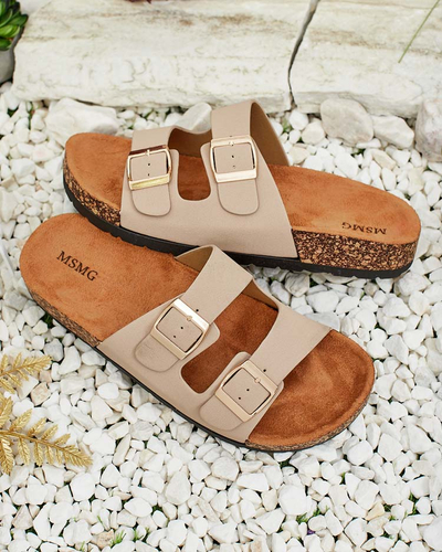 Royalfashion Women's Ottoma flat sole flip-flops