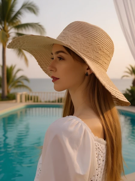 Royalfashion Sieviešu salmu cepure Elorine