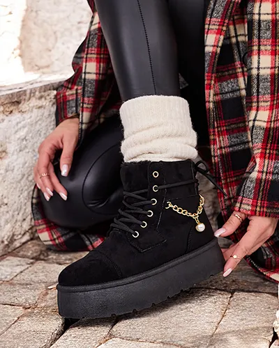 Royalfashion Sieviešu mežģīņu zābaki Woruces