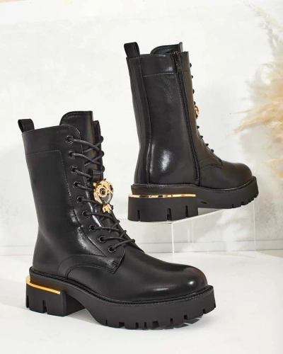 Royalfashion Sieviešu augstie bagger zābaki Sococ