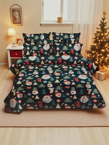 Royalfashion Рождественское постельное белье 160x200 комплект 3 предмета