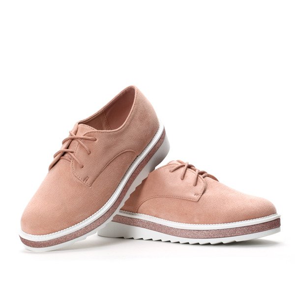 Devestva Pink Lace-up Creepers - Footwear