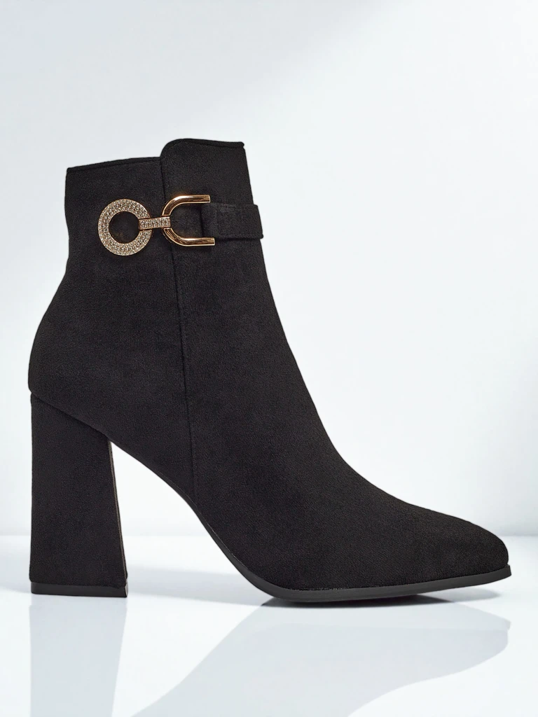 Women's Victi Eco-Suede Heeled Ankle Boots