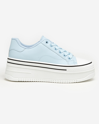 Women's light blue sports shoes a'la sneakers Aniel - Footwear