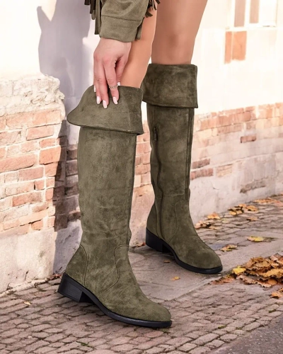 Royalfashion Women's Elayna eco suede boots