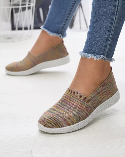 Цветные желтые женские кроссовки Covvu- Footwear