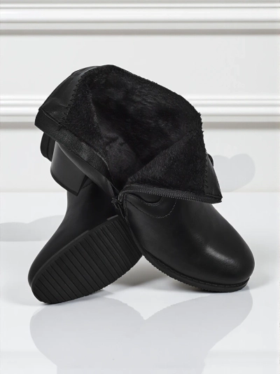 Women's eco-leather heeled ankle boots Lunar Crest