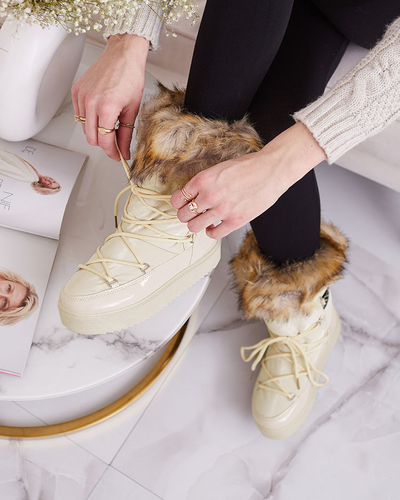 Royalfashion slip-on zābaki a'la sniega zābaki sievietēm GMILLO