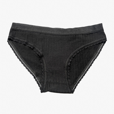 Black women's cotton panties - Underwear