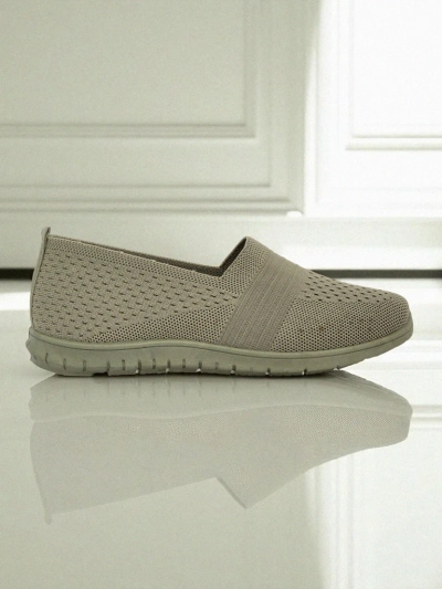 Damskie mokasyny Gaia Verde – wygodne zielone buty z tkaniny na płaskim obcasie -> Женские мокасины Gaia Verde - удобные зеленые туфли из ткани на плоском каблуке