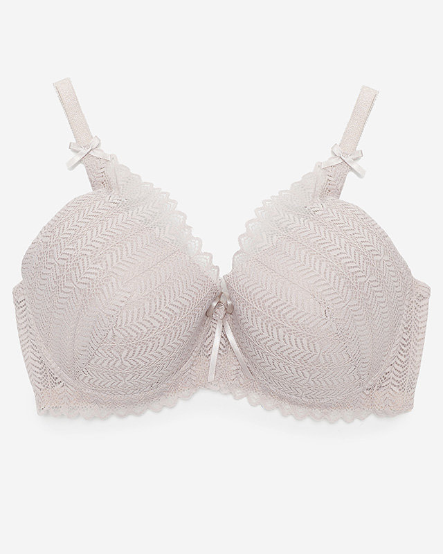 Women's Beige Lace Bra - Underwear