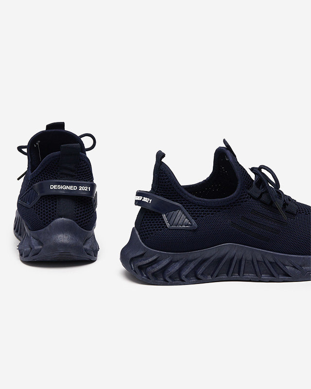 Fabric women's sports shoes in navy blue Ltoti- Footwear
