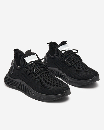 Royalfashion Women's fabric sports shoes in black Ltoti