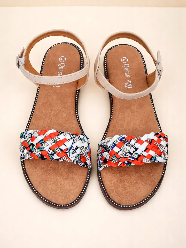 Royalfashion Women's Flat Sandals ColorStrap