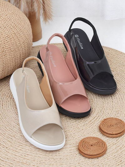 Royalfashion Women's sandals on a thicker sole Luna Shines