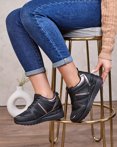 Royalfashion Bēšas un brūnas krāsas sieviešu sporta čības uz platformām Lacyrllia