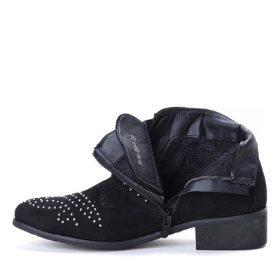 Czarne botki z dżetami Caudice - Obuwie