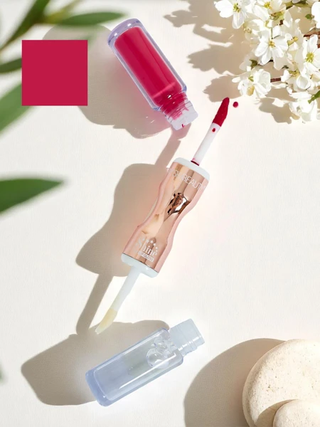 Lūpu krāsa un caurspīdīgs spīdums 2-vienā Velvet Punch