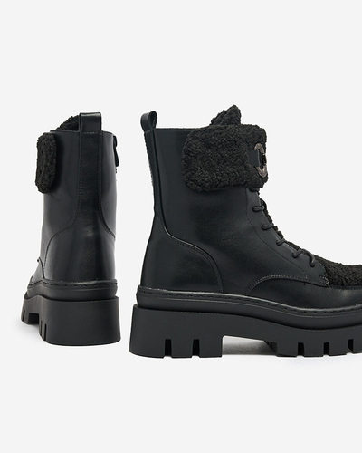 Royalfashion Women's boots with sheepskin Faeltone