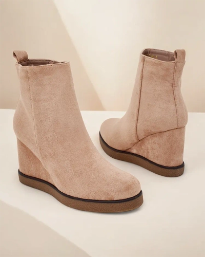 Royalfashion Women's wedge boots Sierra