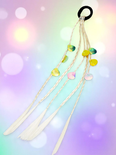 Royalfashion Clip-in braids on an elastic band with shells