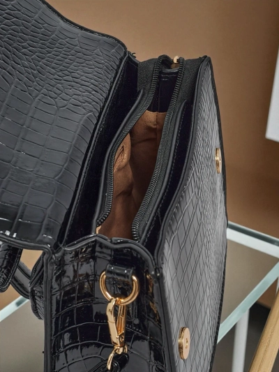 Borsa piccola da donna in pelle eco verniciata Veluna