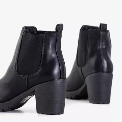 OUTLET Черные слипоны на высоком каблуке Nantes - Обувь