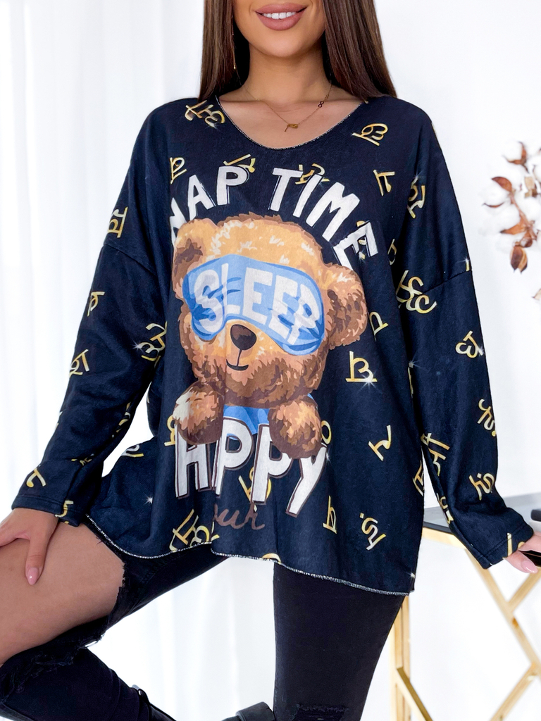 Royalfashion Sieviešu gara blūze ar apdruku