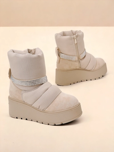 Royalfashion Женские Сапоги Снегоступы на Танкетке Renosi