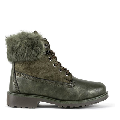 Green hiking boots with Sochi insulation - Footwear