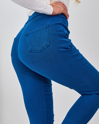 Royalfashion Женские брюки-теггинсы синего цвета