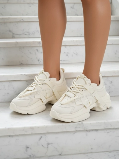 Royalfashion Women's platform sports sneakers Rensis