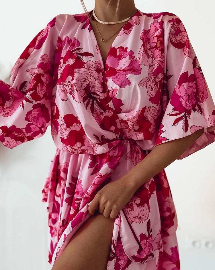 Royalfashion Женское мини-платье с оригинальным рисунком