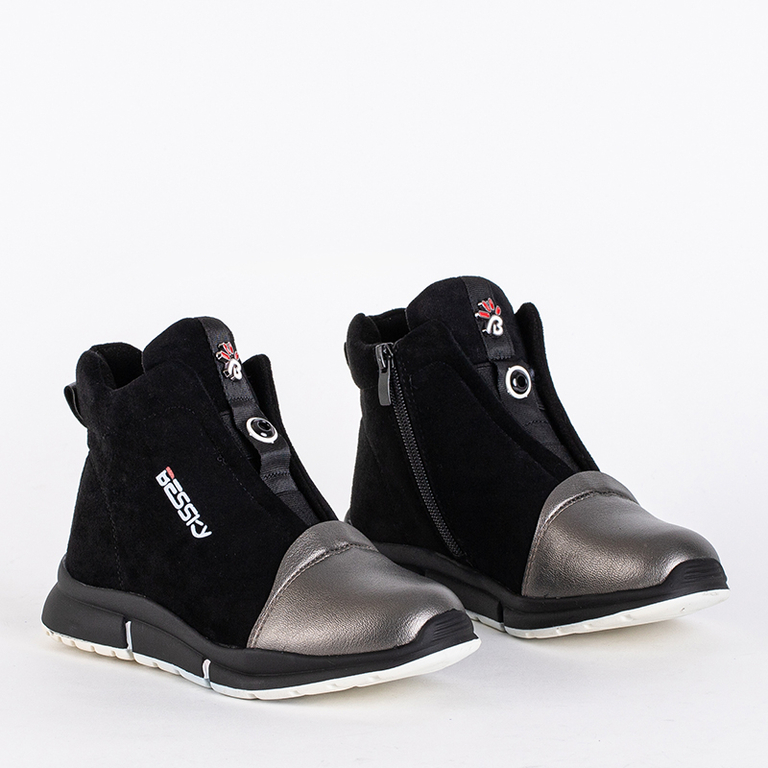 Graphite black children's boots Speronti - Footwear