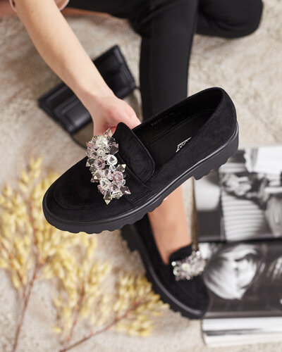 Royalfashion Women's moccasins with ornament Leyla