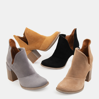 Grey women's cutout boots Plinara - Footwear