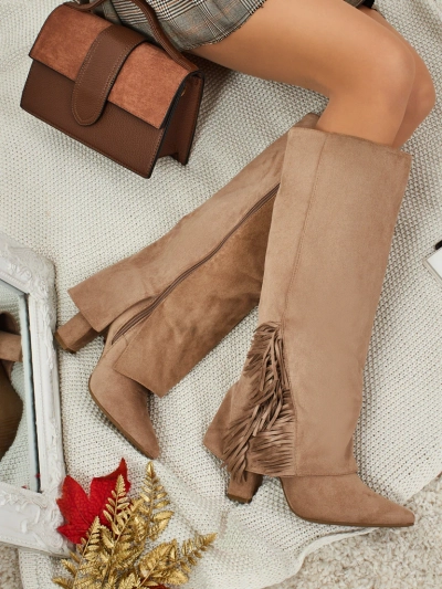 Women's Eco Suede Boots with Upper Rimolea