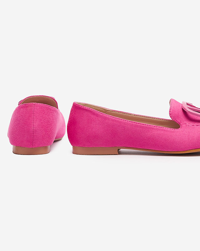 OUTLET Fuchsia women's moccasins Jeterika - Footwear