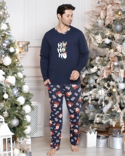 RoyalFashion Ziemassvētku vīriešu pidžamas 2 daļas
