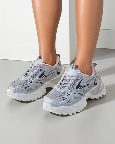 Royalfashion Women's sporty sneakers on a thicker sole Annete