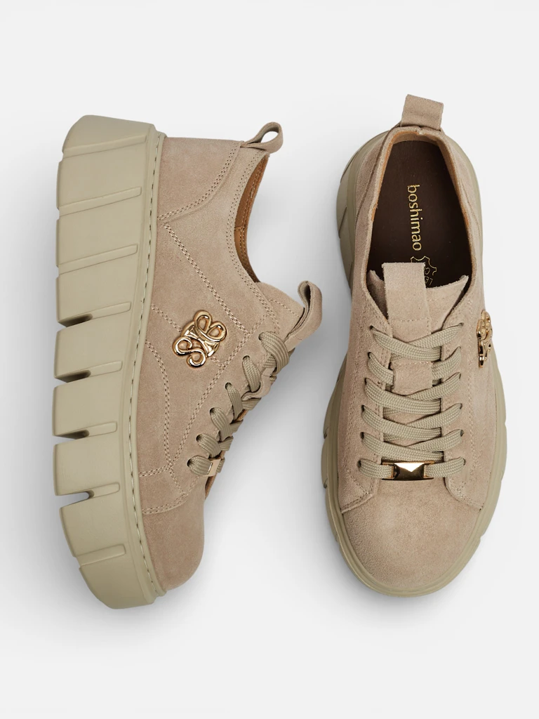 Women's Renos Natural Leather Sport Sneakers