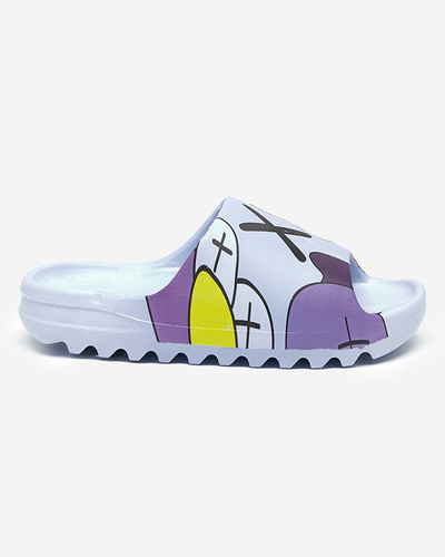 OUTLET Blue women's flip-flops Elmino - Footwear