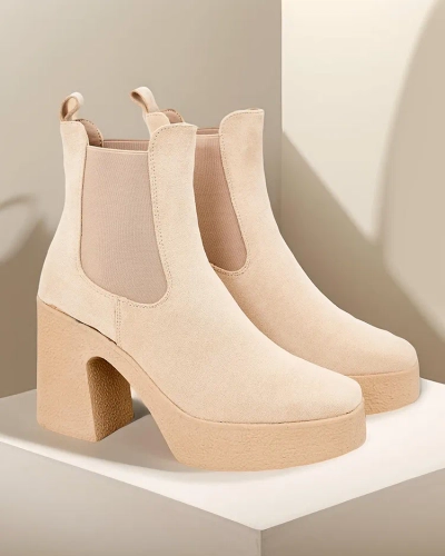 Royalfashion Women's ankle boots on a heel Bezollo